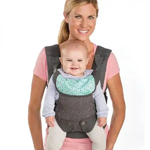 اغوشی نوزاد و کودک اینفنتینو4 کاره سبز رنگ اورجینال مدل فلیپ infantino flip 4in1تضمینی — تصویر ۲