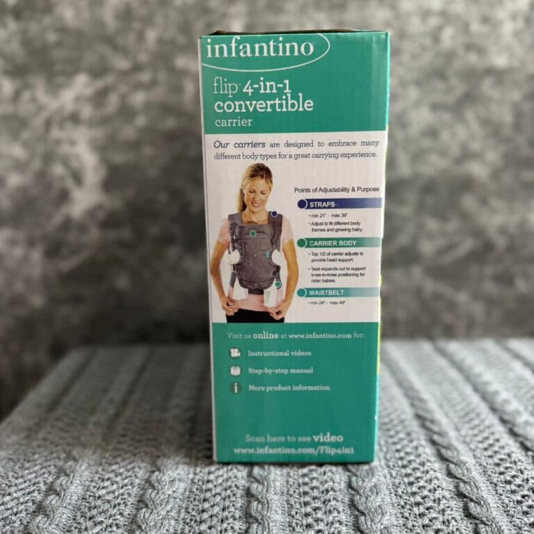 اغوشی نوزاد و کودک اینفنتینو4 کاره سبز رنگ اورجینال مدل فلیپ infantino flip 4in1تضمینی — تصویر ۵