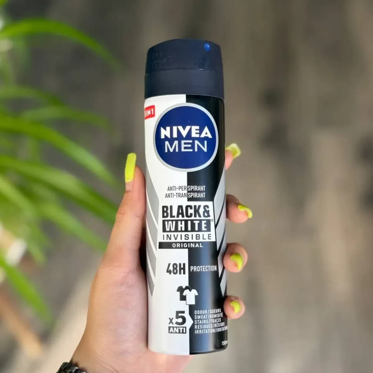 اسپری ضد تعریق نیوا Nivea مردانه مدل Black White Invisible Orginal — تصویر ۲