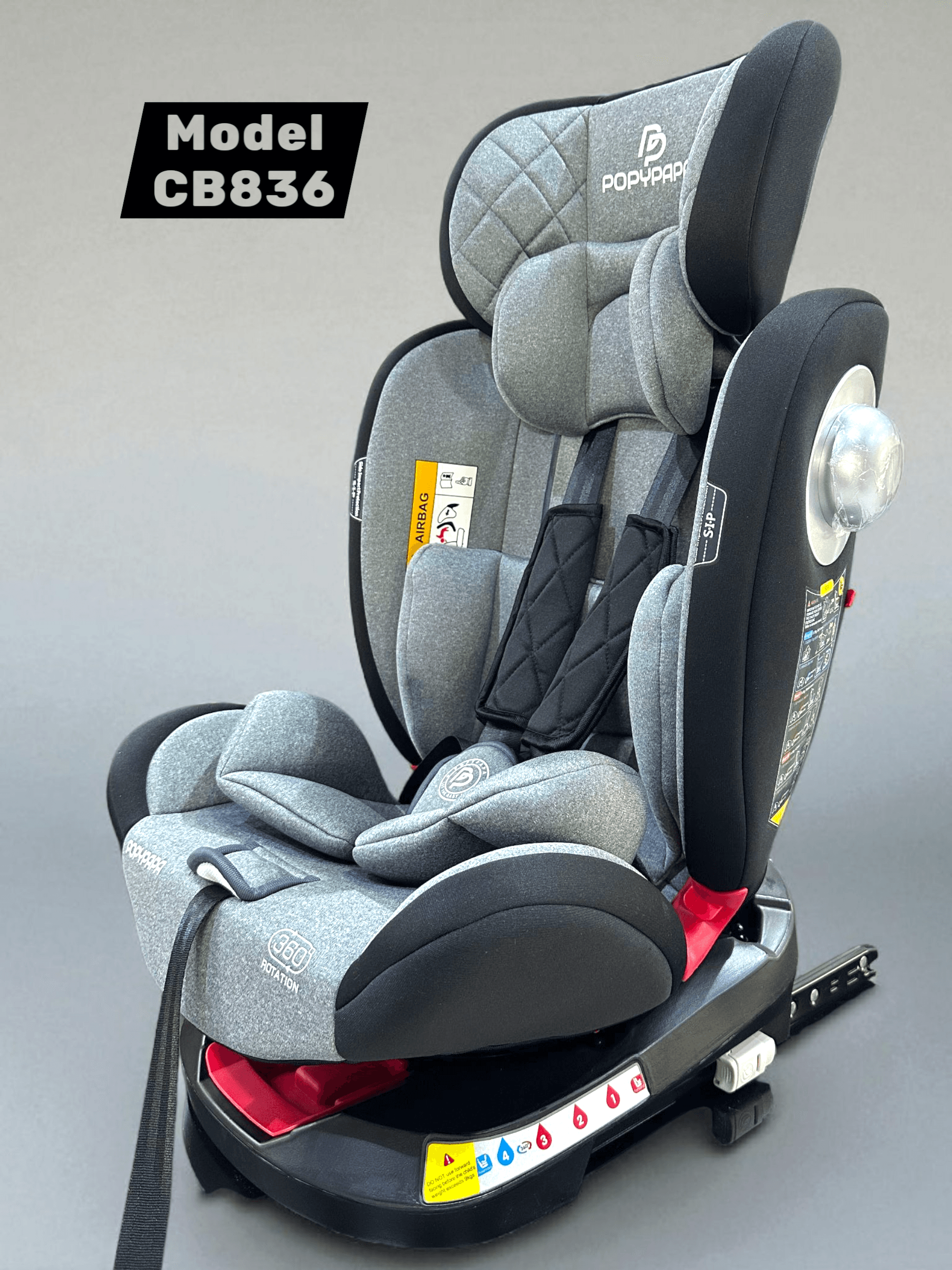 ‫صندلی ماشین ۳۶۰ درجه پاپی پاپا مدل‬ ‫popypapa CB836‬