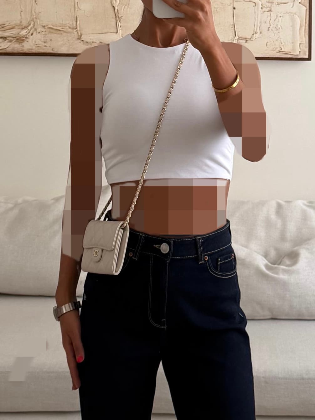 کراپ زارا | Zara Crop Top – white