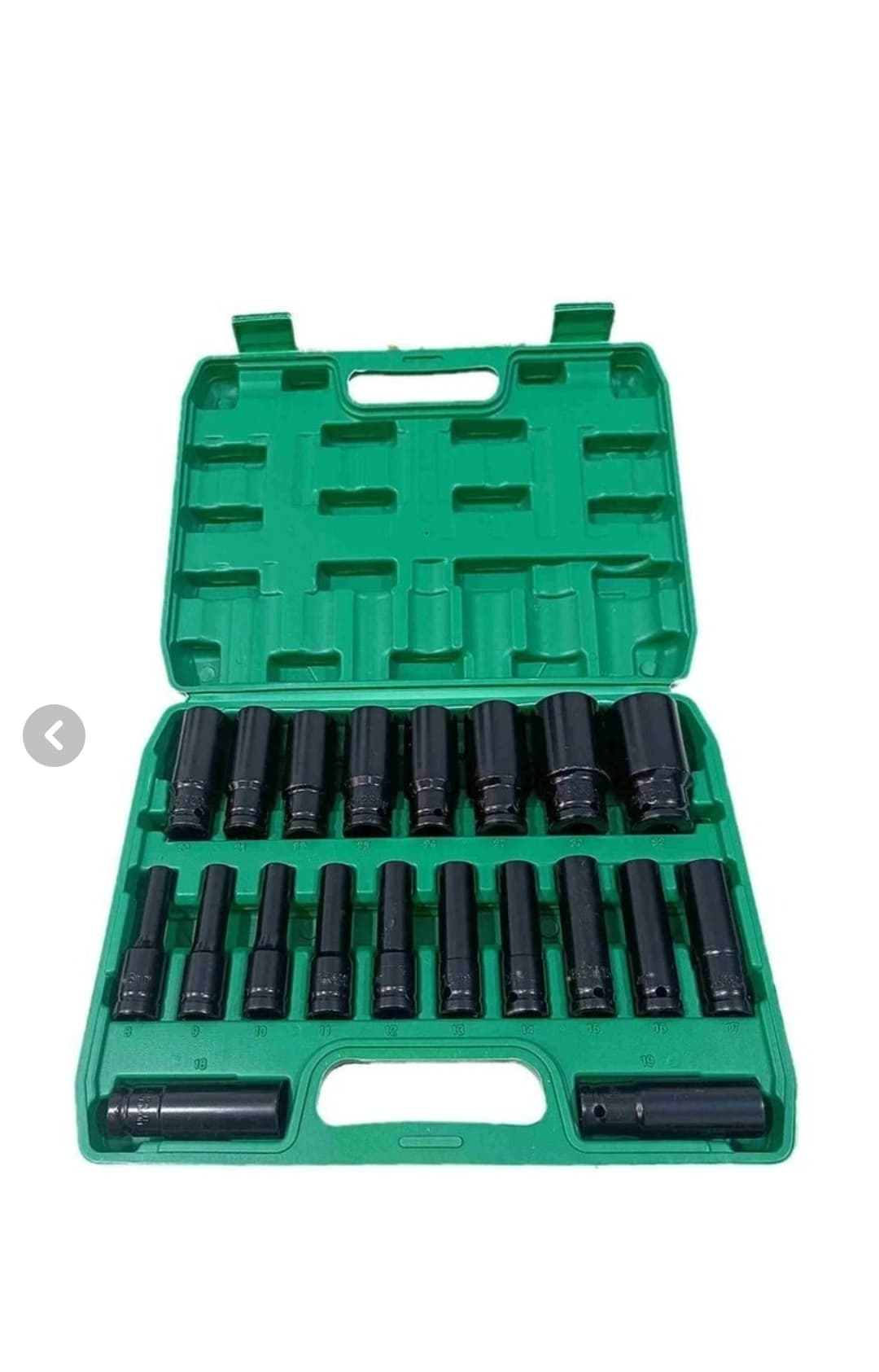 آچار بکس فشار قوی مدل 20PCS مجموعه 20 عددی (بلند درایو 1/2 مشکی)