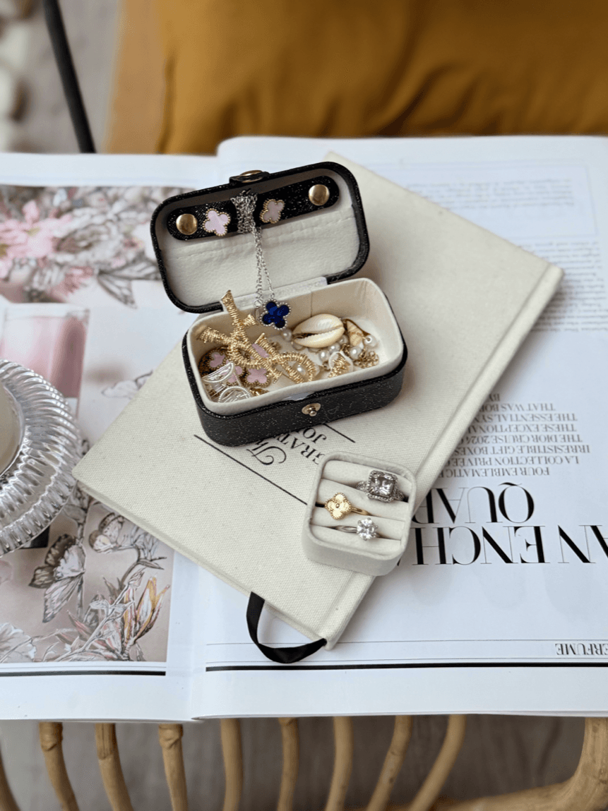 Velvet jewelry Mini box|Black
