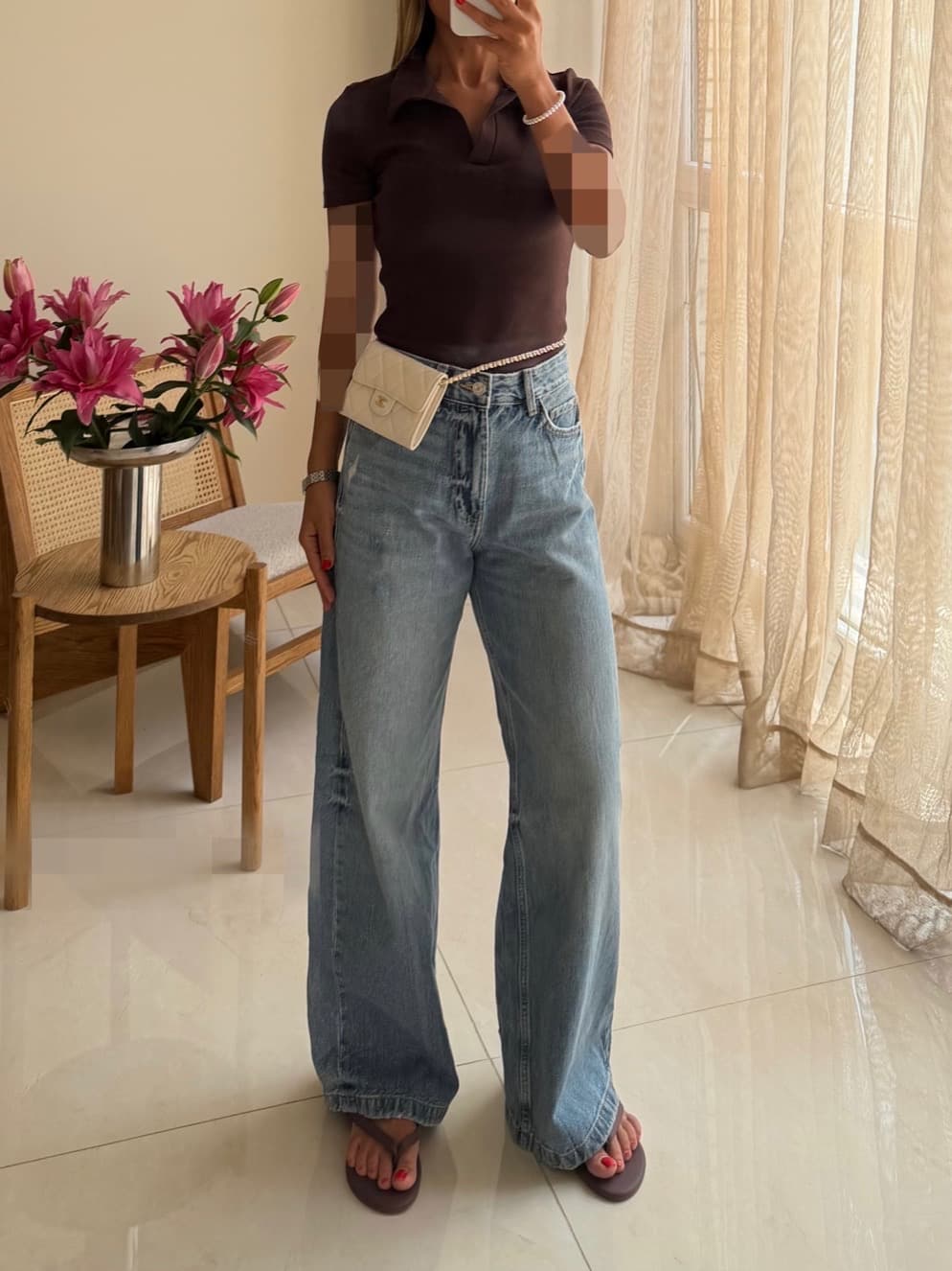 Pull&Bear | Azure Drift Relaxed Denim — تصویر ۲