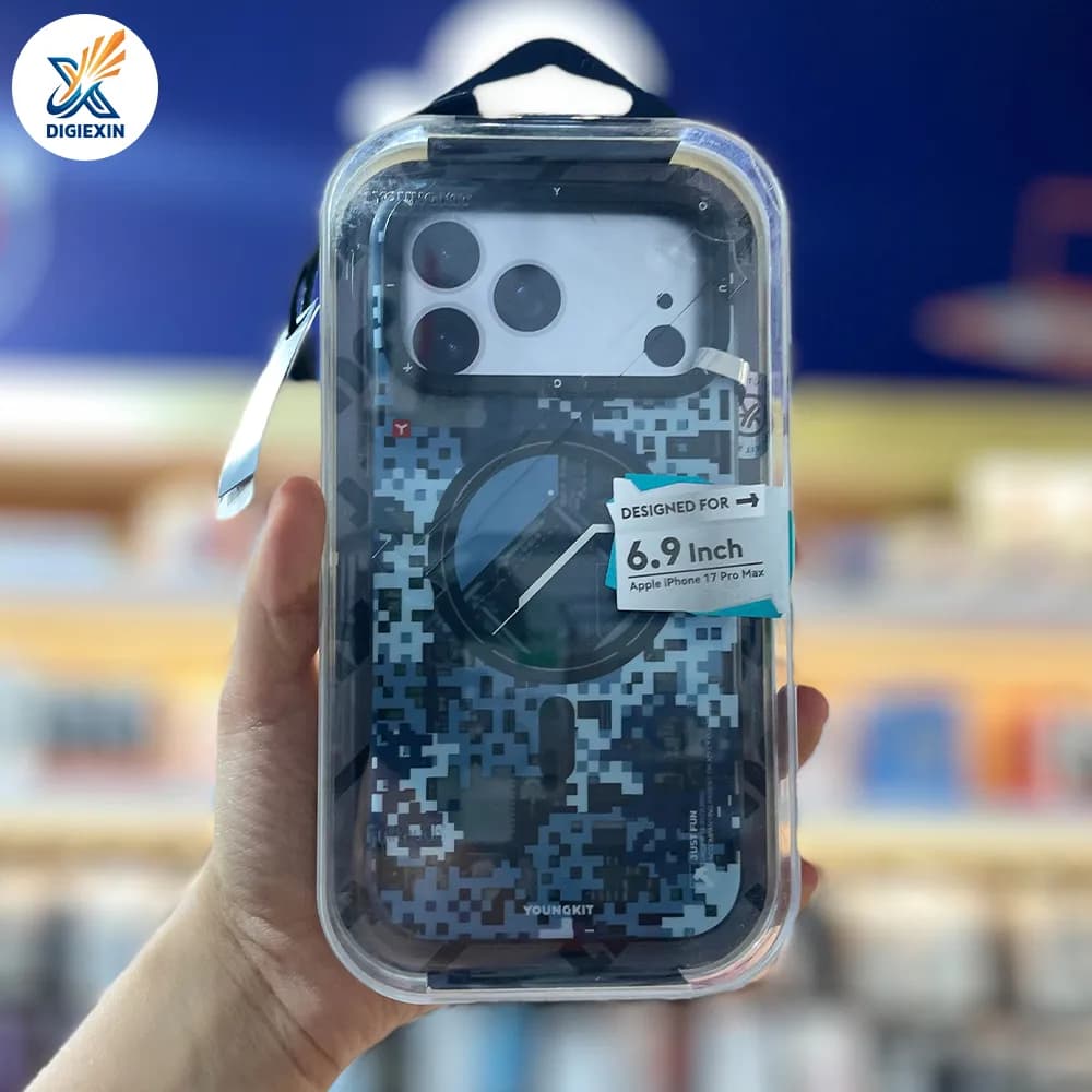 کاور یانگ‌کیت (Youngkit) طرح Camouflage Blue مناسب برای آیفون 17 پرومکس — تصویر ۶