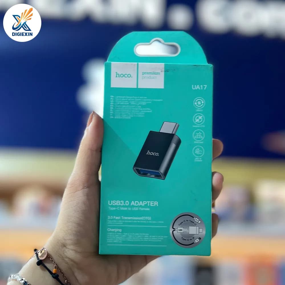 مبدل OTG تایپ‌سی به یو‌اس‌بی هوکو مدل UA17 — تصویر ۳
