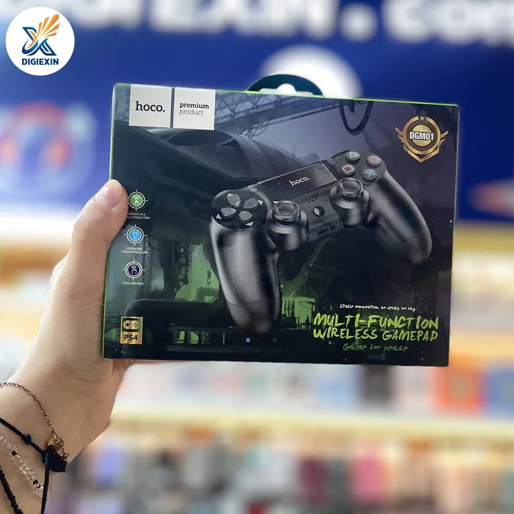 دسته بازی وایرلس Hoco مدل DGM01 مناسب PS4، PS3 و PC — تصویر ۳