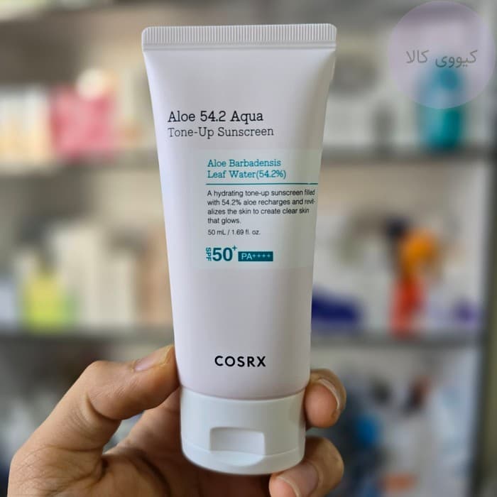 ضد آفتاب تون آپ صورتی کوزارکس Cosrx مدل aloe 54.2 aqua — تصویر ۳