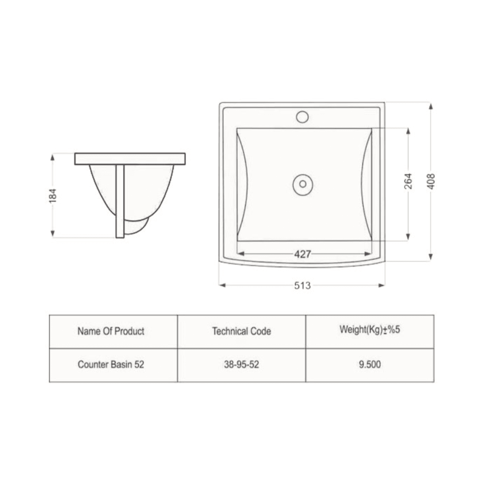 فول ست روشویی کابینتی آلفا 52 مروارید مرواکابین — تصویر ۶
