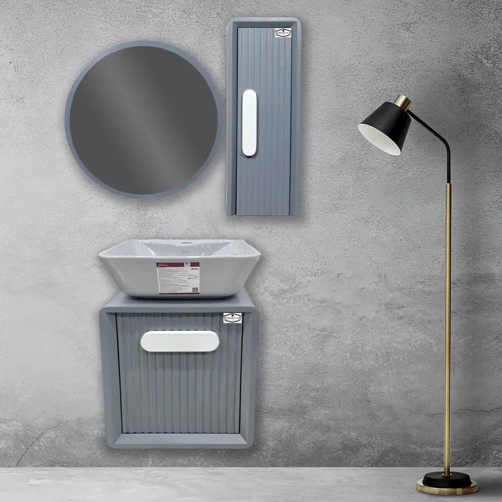 فول ست روشویی کابینتی ساینا ۳۵ طوسی مرواکابین — تصویر ۲