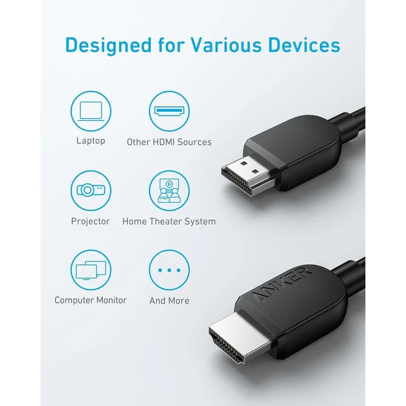 کابل HDMI انکر مدل A8742 طول 1.8 متر — تصویر ۱۱