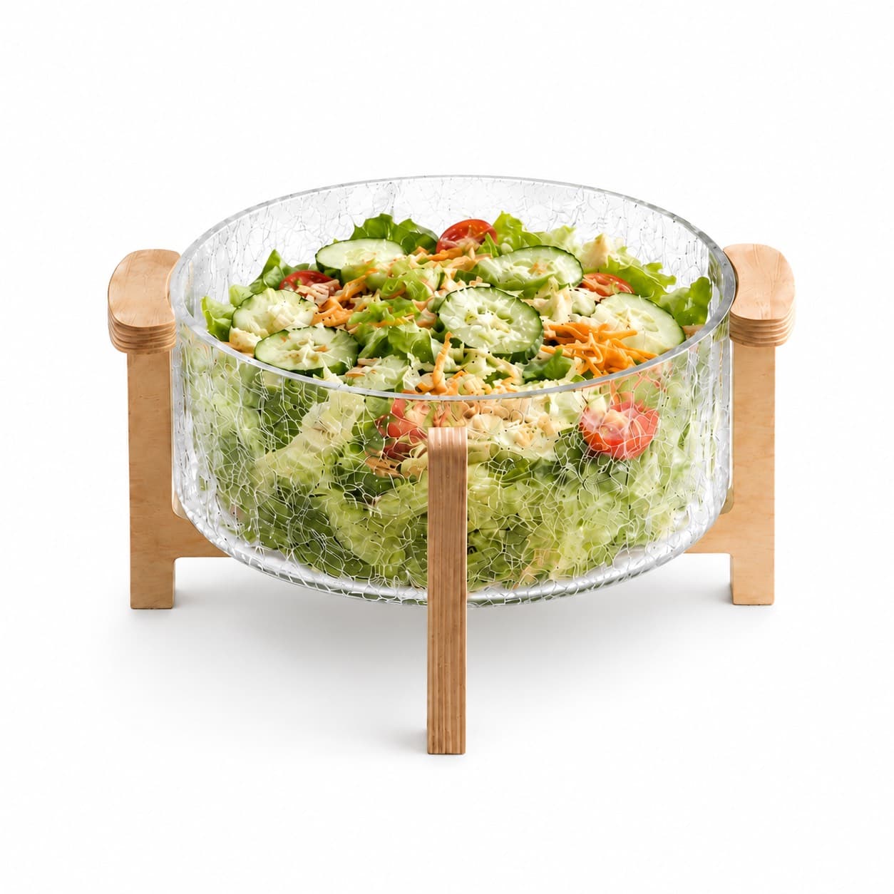 سالادخوری پایه چوبی آبگز