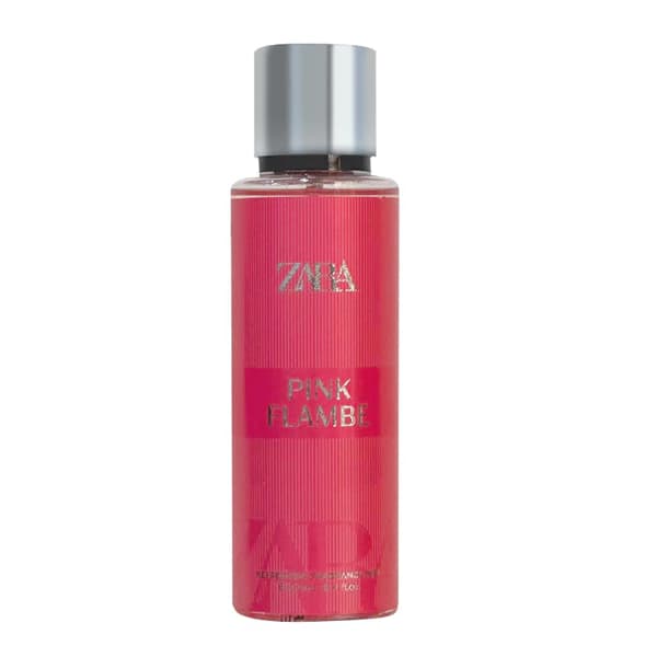 بادی اسپلش زنانه زار رایحه PINK FLAMBE حجم 250 میل اورجینال ZARA