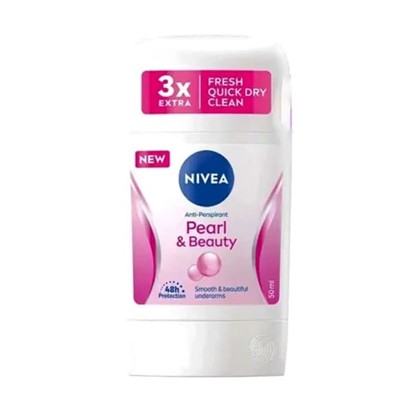 مام صابونی ضد تعریق زنانه نیوآ NIVEA مدل Pearl & Beauty اورجینال 50 میل — تصویر ۲
