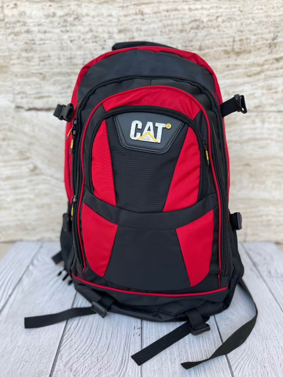 کوله پشتی بزرگ cat قرمز مشکی