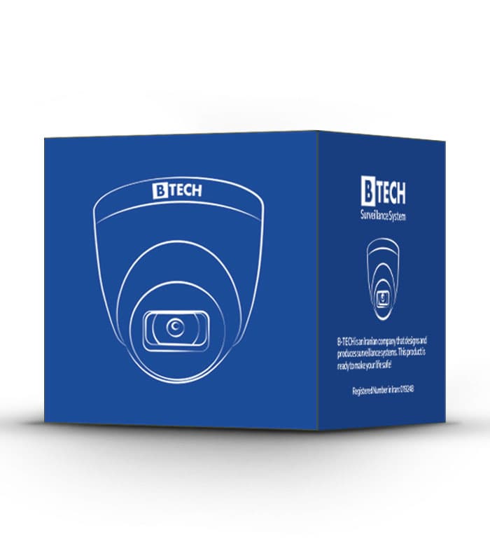دوربین AHD دام 5MP دید در شب رنگی (وارم لایت) + میکروفن برند B-TECH مدل DMHD5WL-BT5060-A — تصویر ۸