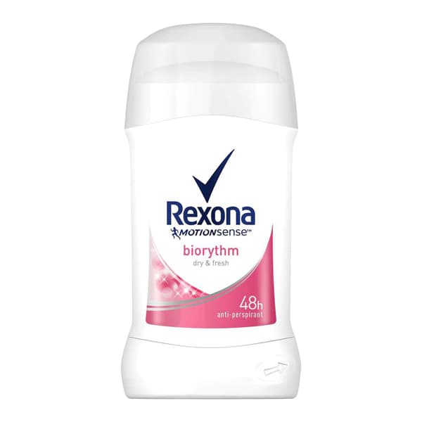 استیک ضد تعریق زنانه (مام صابونی) مدل Biorythm رکسونا 48 ساعته Rexona