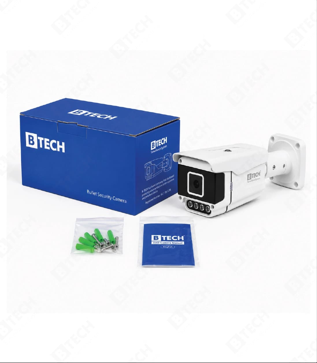 دوربین IP بولت 8MP دید در شب رنگی (وارم لایت) + میکروفن برند B-TECH مدل BLIP8WL-BT8860-A — تصویر ۷