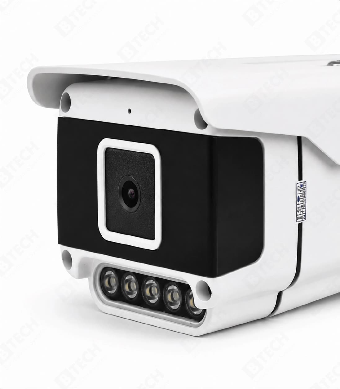 دوربین IP بولت 8MP دید در شب رنگی (وارم لایت) + میکروفن برند B-TECH مدل BLIP8WL-BT8860-A — تصویر ۶