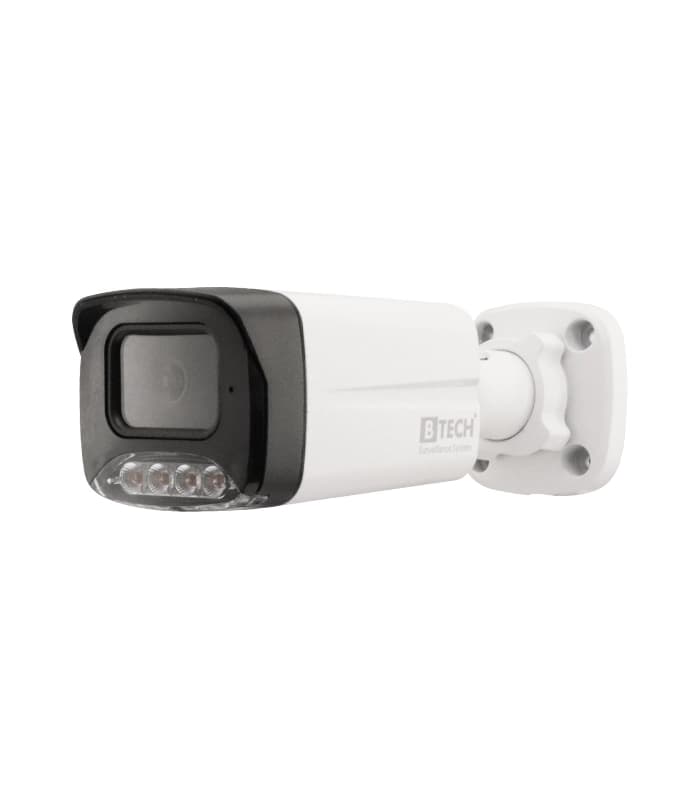 دوربین IP بولت 5MP-2.8 دید در شب رنگی (وارم لایت) + میکروفن برند B-TECH مدل BMIP5WL-BT4580-A