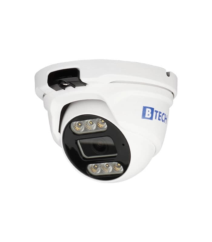 دوربین IP دام 5MP-2.8 دید در شب رنگی (وارم لایت) + میکروفن برند B-TECH مدل DLIP5WL-BT4080-A