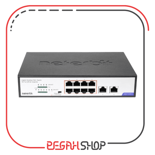 سوییچ 8 پورت 10/100/1000 POE مدل NGS-F1010P-A برند NETERBIT — تصویر ۴