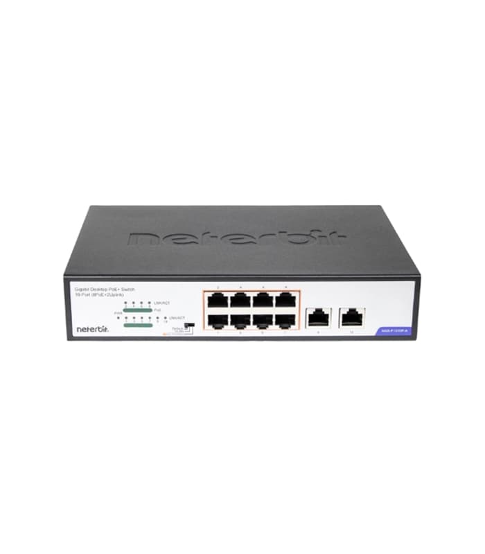 سوییچ 8 پورت 10/100/1000 POE مدل NGS-F1010P-A برند NETERBIT
