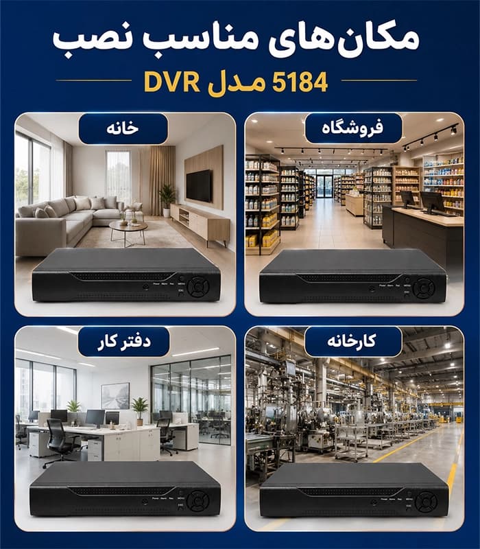 دستگاه AHD DVR هشت کانال 5MP ساپورت مدل 5184 سرور داخلی ( ایران ) — تصویر ۹