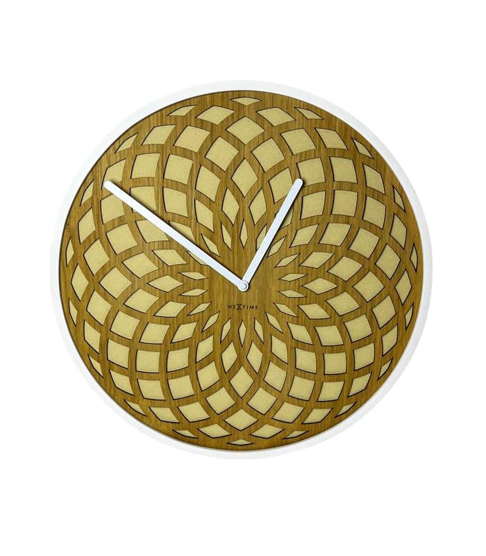 ساعت دیواری چوبی Nextime – طراحی مینیمال و موتور بی‌صدا