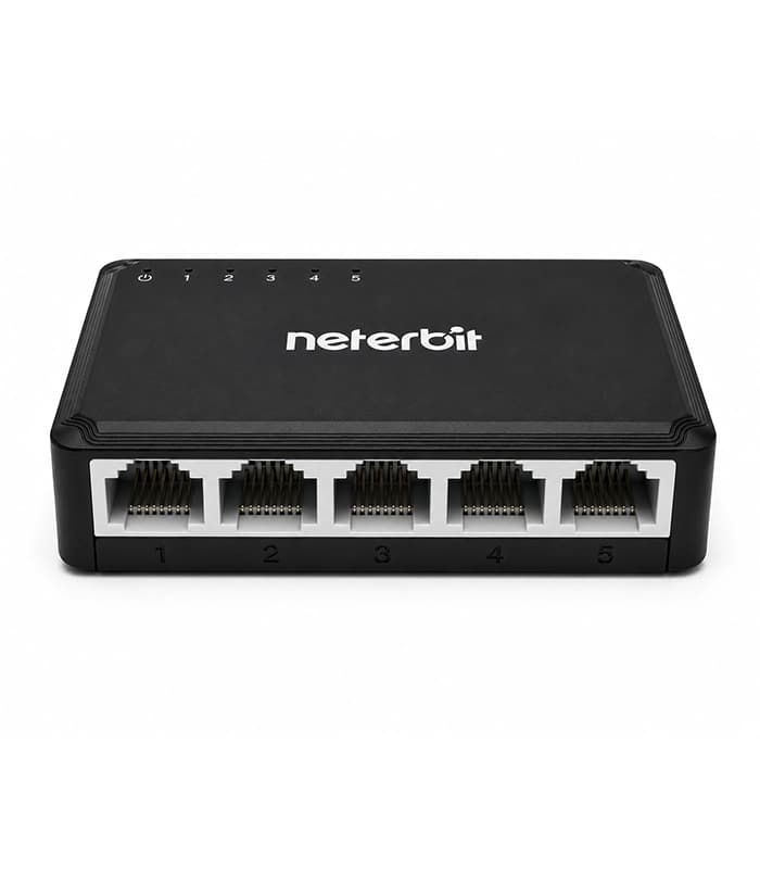 سوییچ 5 پورت 10/100 برند NETERBIT مدل NES1005E-C — تصویر ۴