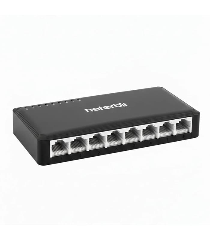 سوییچ 8 پورت 10/100 برند NETERBIT مدل NES1008E-C