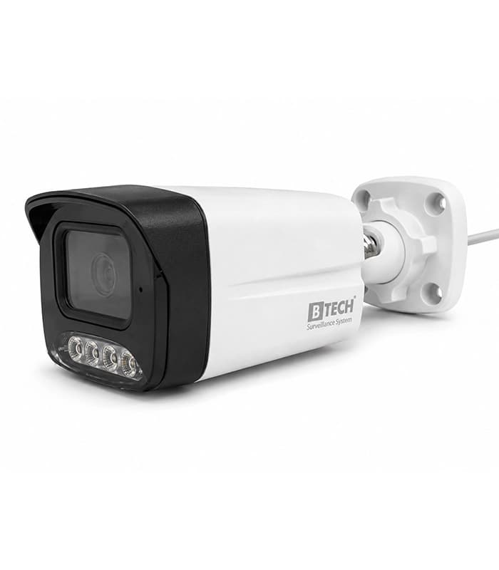 دوربین AHD بولت 2MP دید در شب رنگی (وارم لایت) برند B-TECH مدل BMHD2WL-BT1477