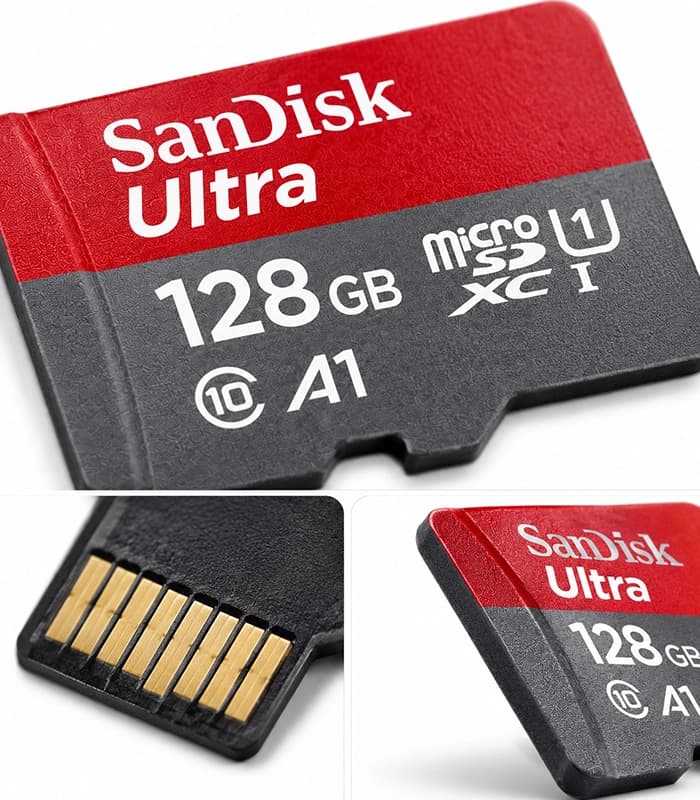 رم Micro SDXC Card ظرفیت 128GB کلاس10 سرعت 140MB/s مدل UHS-I برند SanDisk — تصویر ۴