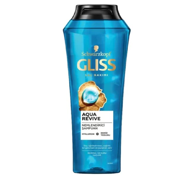 شامپو گلیس GLISS آبی مدل Aqua Revive مخصوص موهای خشک و نرمال 500میل