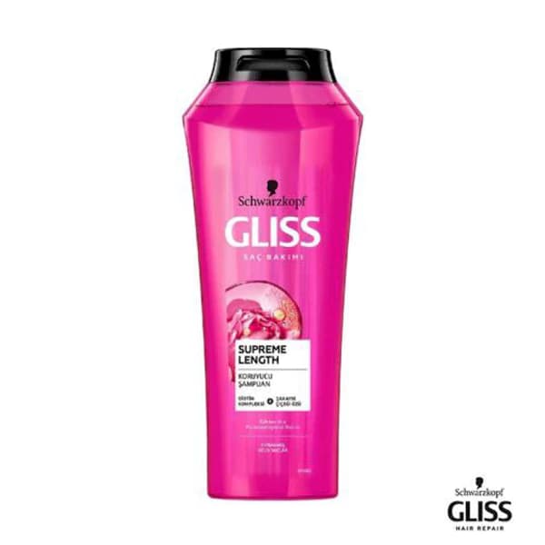 شامپو تقویت کننده و مراقبتی مو 500میل گلیس SUPREME LENGTH (GLISS)