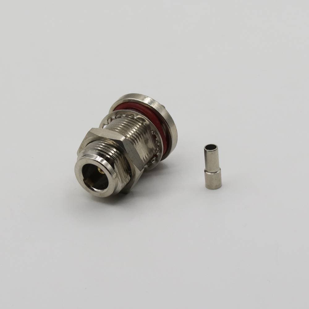 کانکتور N-TYPE مادگی سرکابلی پنلی مهره ای بلندRG316 — تصویر ۴