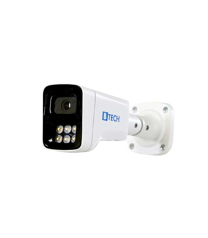 پکیج 4 عددی دوربین مداربسته 4 مگاپیکسلی IP دید در شب رنگی+ میکروفن برند B-TECH (ارسال رایگان سراسر کشور) — تصویر ۴