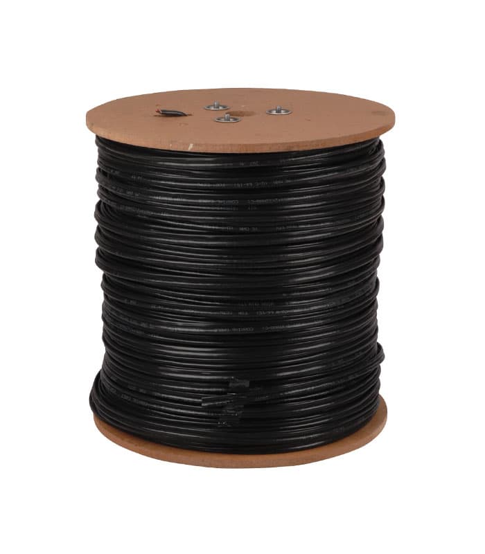 کابل کواکسیال Coaxial ترکیبی BELDEN مغزی 0.6 برق 2.5 متراژ 305 متری رنگ مشکی