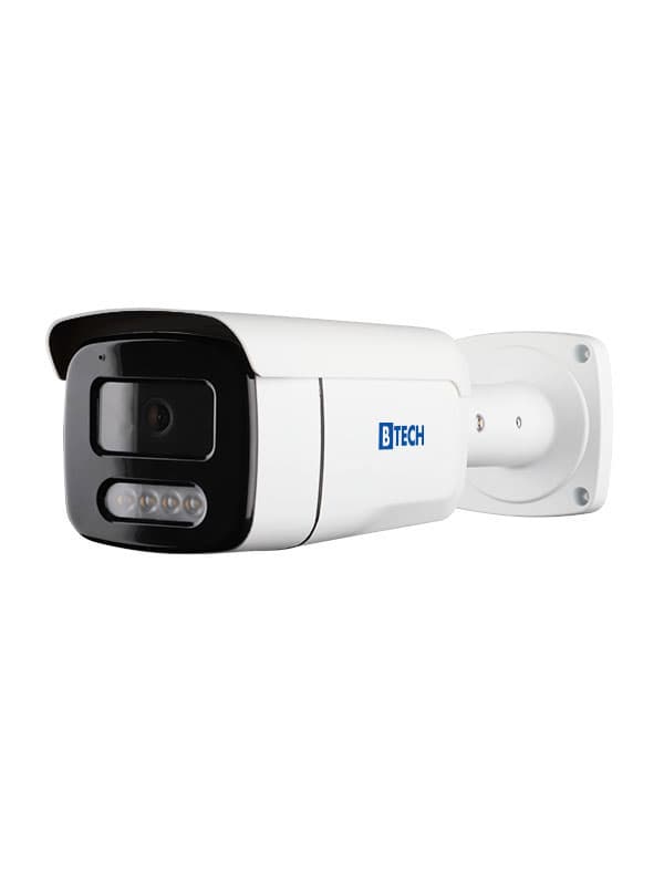 دوربین بولت IP کیفیت 5MP وارم لایت برند B-TECH مدل BLIP5WL-BT5005A میکروفن دار