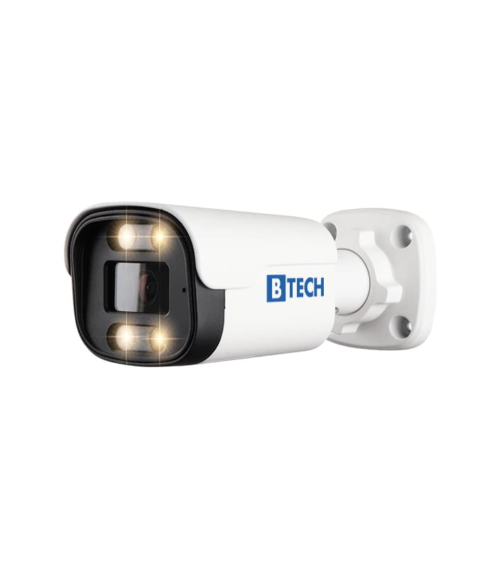 دوربین AHD بولت 5MP دید در شب رنگی (وارم لایت) + میکروفن برند B-TECH مدل BMHD5WL-BT9100-A — تصویر ۳