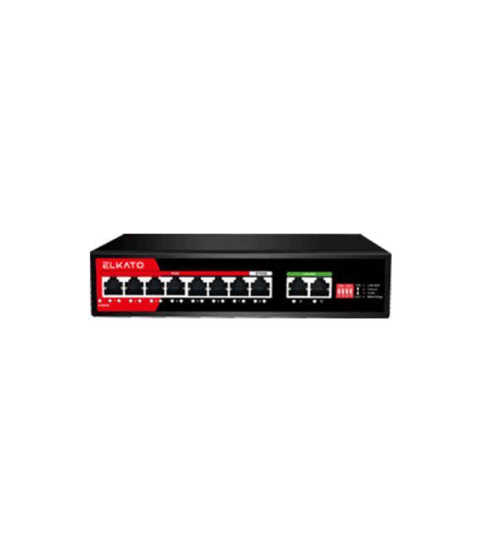 سوییچ 8 پورت 10/100/1000 POE مدل EL-1SG0820GP برند ELKATO — تصویر ۲