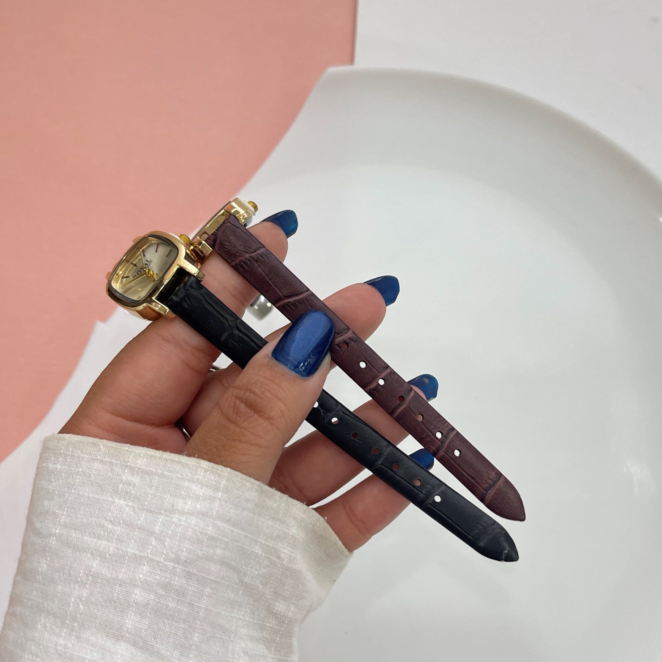 ساعت رویال بند چرمی — تصویر ۳