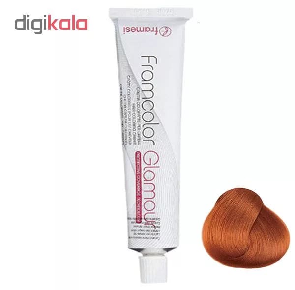 رنگ مو فرامسی مدل glamour شماره 9.4 حجم 100 میلی لیتر رنگ بلوند مسی خیلی روشن — تصویر ۳