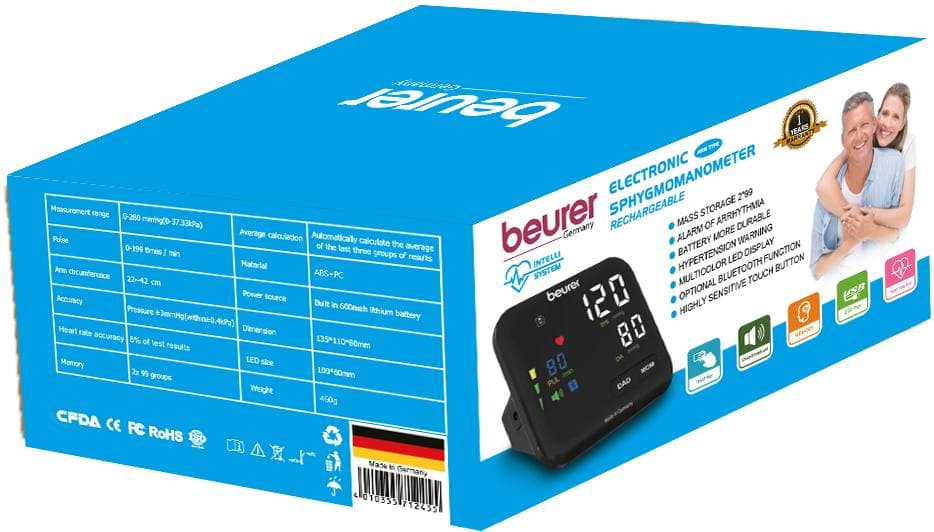 فشارسنج بیورر سخنگوی فارسی مدل BM102 — تصویر ۶