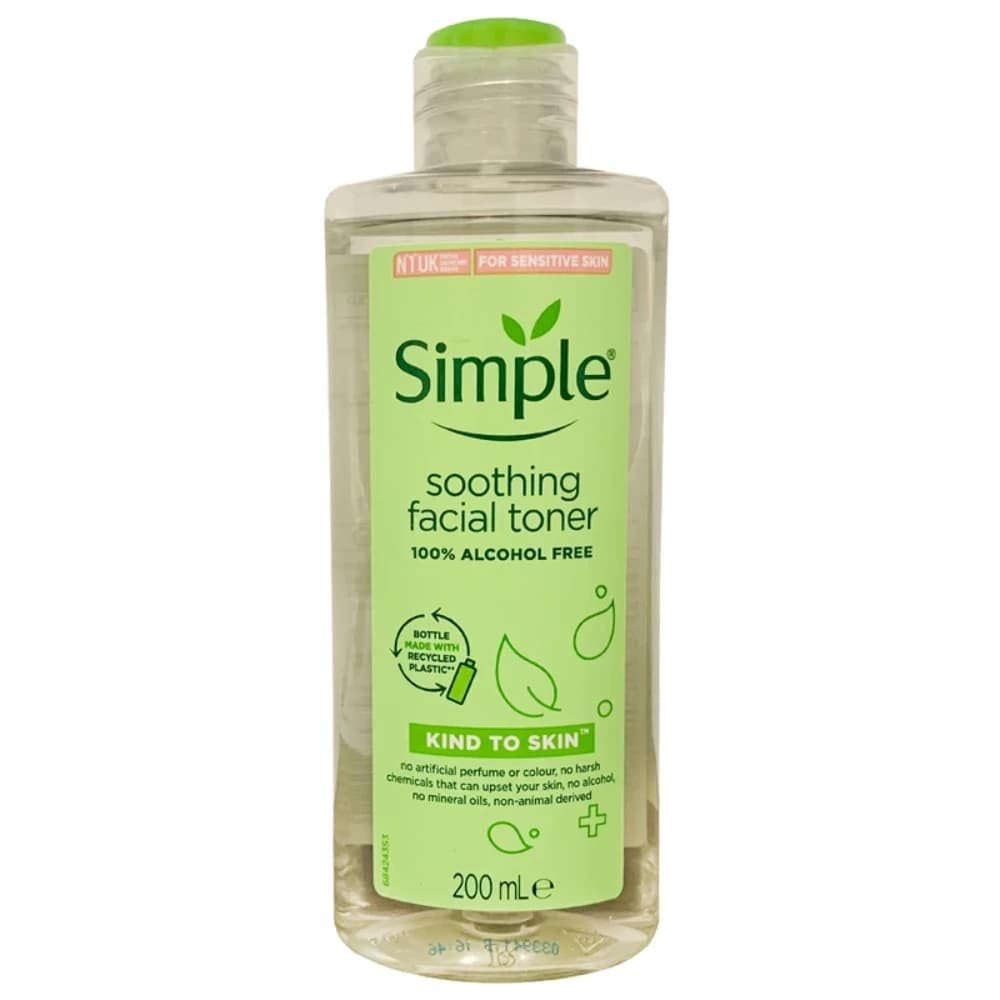 تونر پاک کننده صورت سیمپل مدل Soothing
