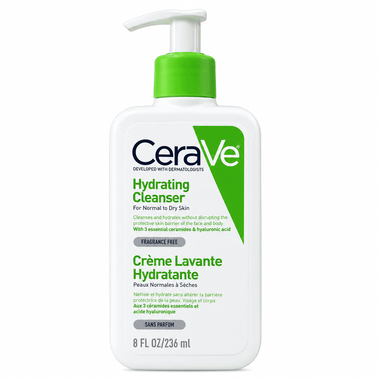 ژل شستشوی آبرسان سراوی Hydrating Cleanser پوست نرمال تا خشک 236 میل