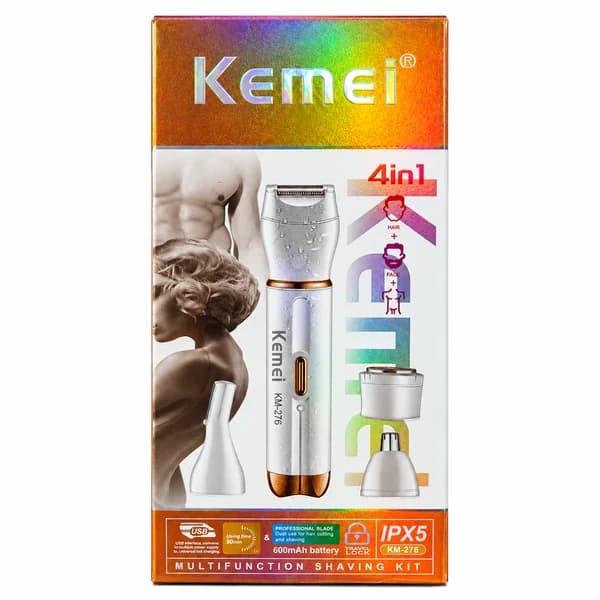 ست اصلاح و تریمر چند کاره کیمی مدل KM-276 چهار کاره