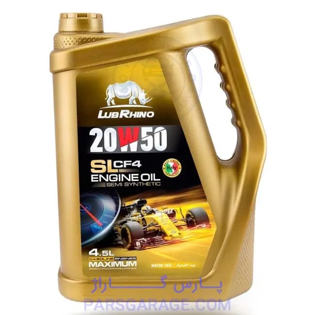 روغن موتور SL لوبرینو Lubrhino حجم 4.5 لیتر 20W50 — تصویر ۲