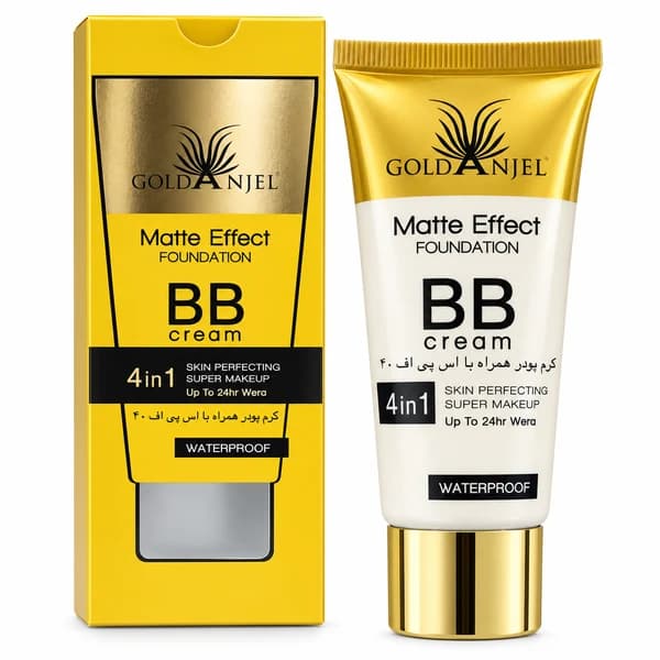 بی بی کرم مات گلد آنجل 4 در 1 SPF 40 ضد آب با ماندگاری 24 ساعته