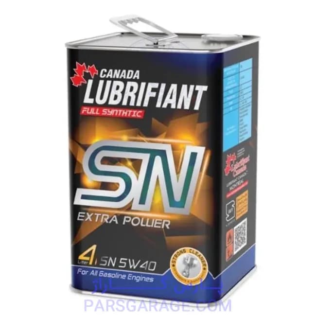 روغن موتور SN لوبریفینت Lubrifiant حجم 4 لیتر 5W40 فلزی کانادا
